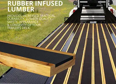Rubber infused Lumber